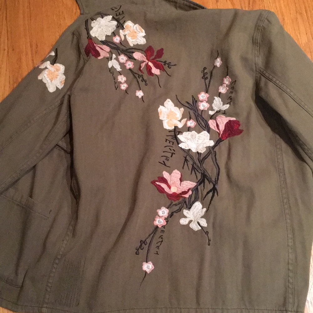 Topshop Embroidered Jacket - Picture 3 of 5